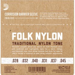 D'Addario EJ32, Silver/Black Nylon Ball End